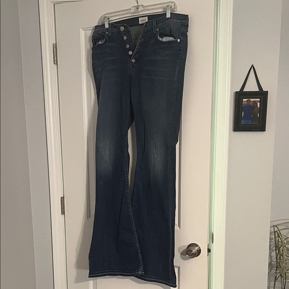 Hudson Jeans Dark Blue Flare & Wide Leg